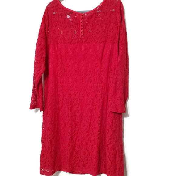 Jessica London red lace dress Size 22 - Picture 2 of 8